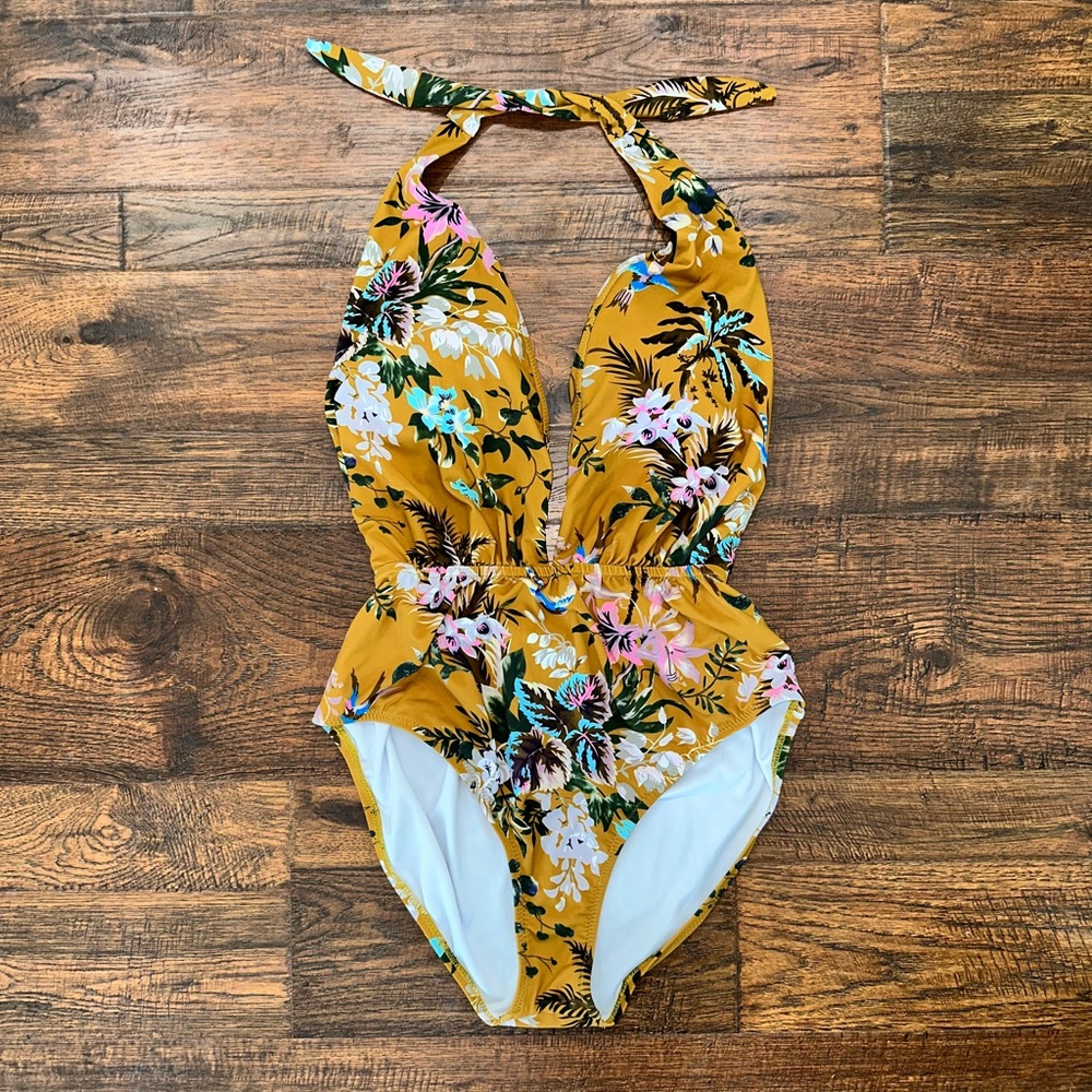 Floral Halter One-Piece